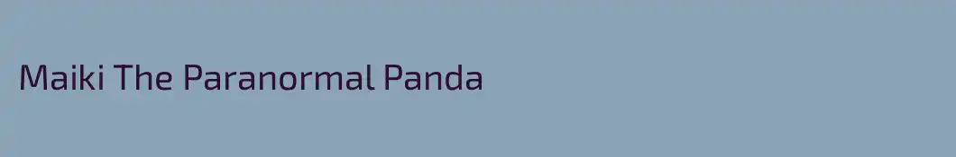 Maiki The Paranormal Panda